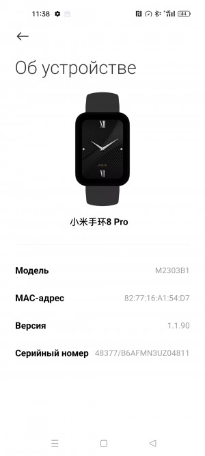  Xiaomi Smart Band 8 Pro:   