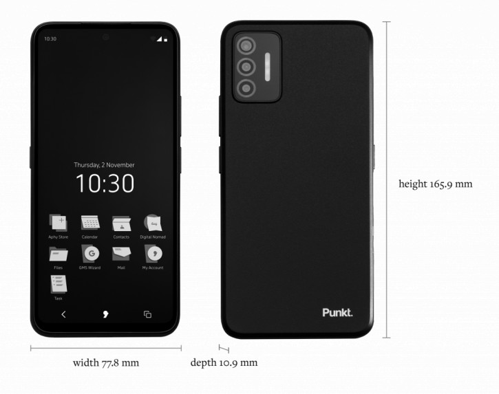Анонс Punkt. MC02: смартфон по подписке с чёрно-белой швейцарской ОС