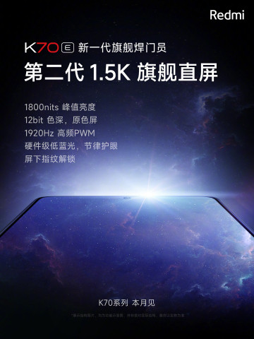 Xiaomi Redmi K70E:   