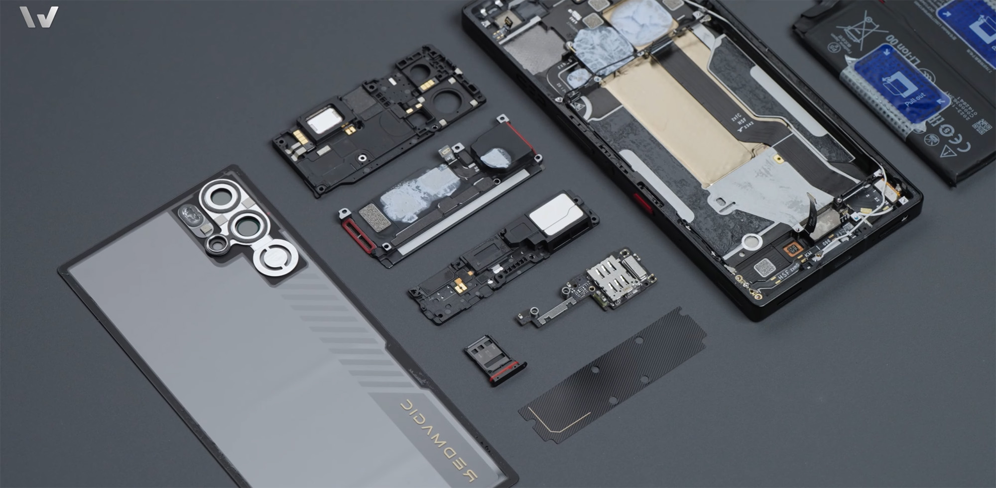 Iphone 15 Pro disassembled.