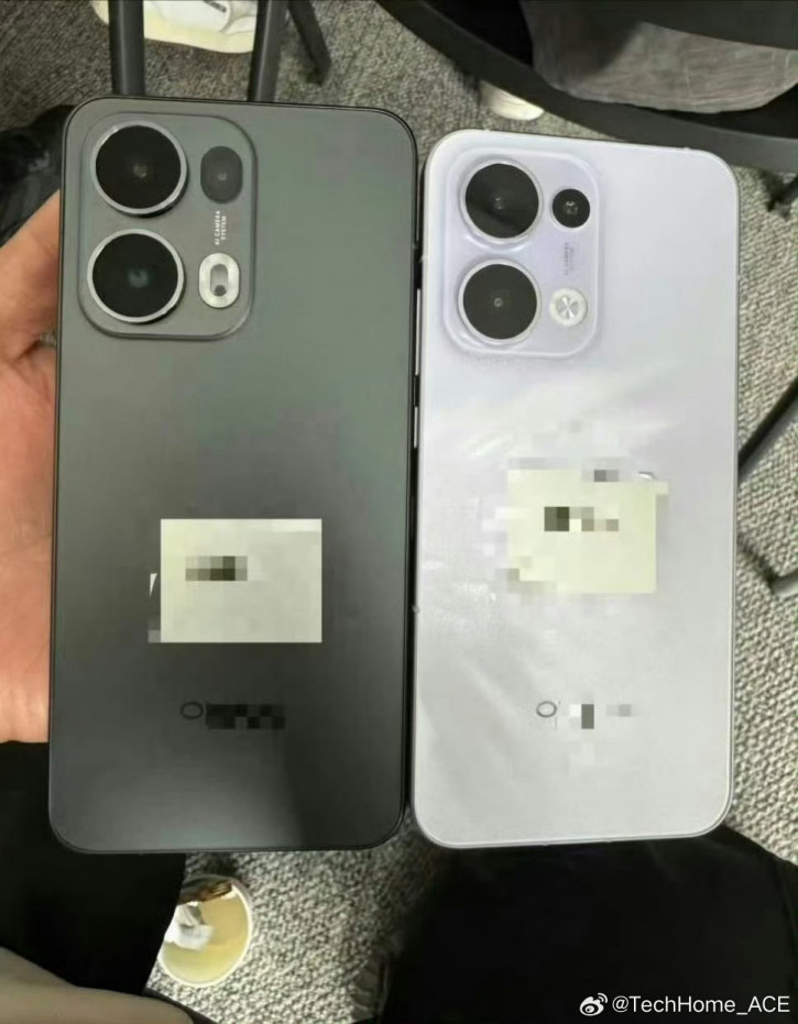 OPPO Reno 13 и 13 Pro во весь рост на шпионском фото