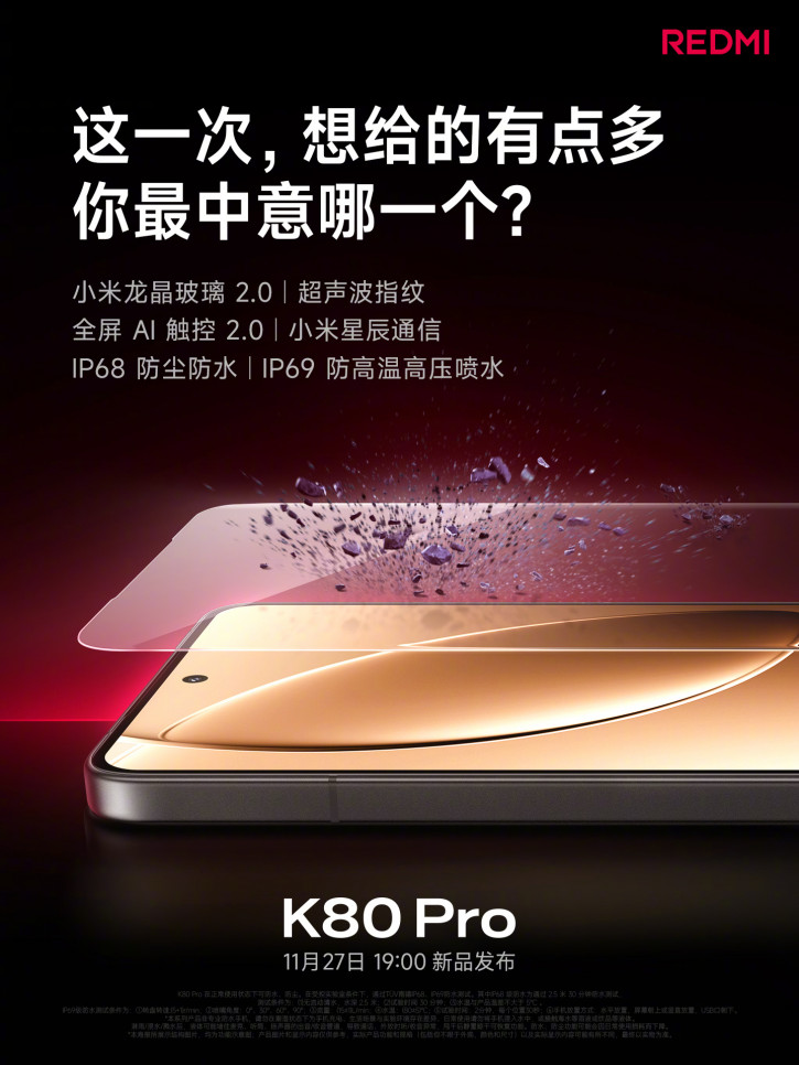 Преимущества Redmi K80 Pro раскрыты первыми тизерами