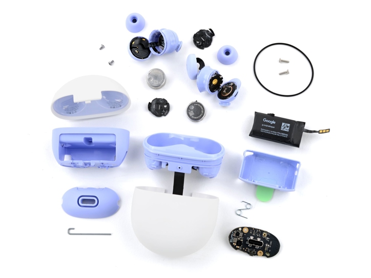 Google Pixel Buds 2a оснащены съёмным аккумулятором, но есть загвоздка