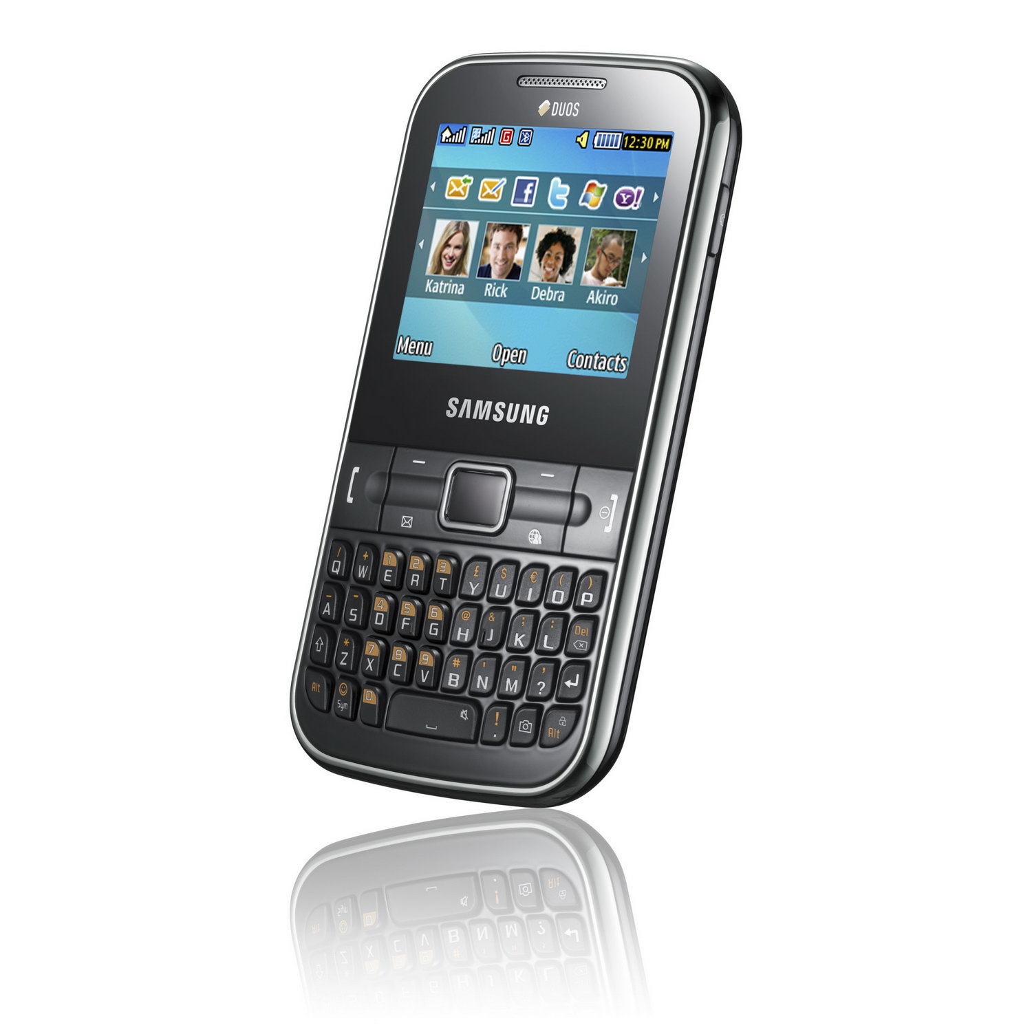 Samsung 322 Chat: первый телефон с двумя SIM и QWERTY