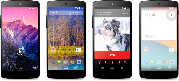 LG Nexus 5 и Android 4.4 KitKat представлены официально