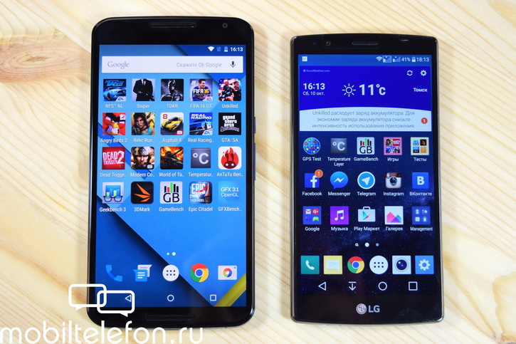 Nexus 6 против LG G4 или Snapdragon 805 vs Snapdragon 808