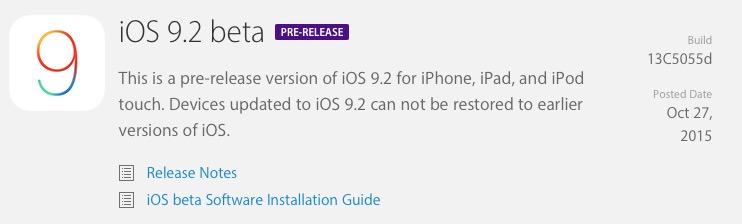 Apple   - iOS 9.2
