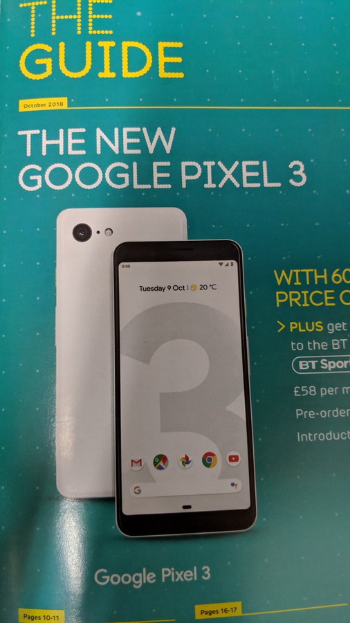   Google Pixel 3  Pixel 3 XL  