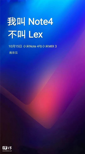 Xiaomi  Mi Note 4 (LEX)  Mi Mix 3