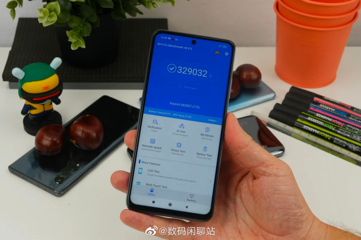   Mi 10T Lite:  Snapdragon 750G   765G  AnTuTu