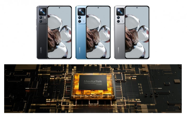 Xiaomi 12T     MediaTek Dimensity 8100