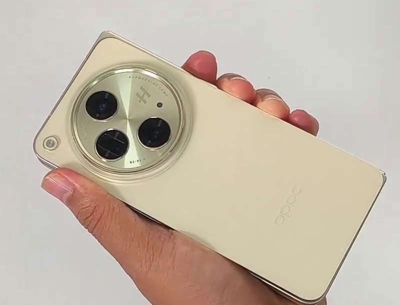 Золотистый OPPO Find N3 (OnePlus Open) показали на живом видео