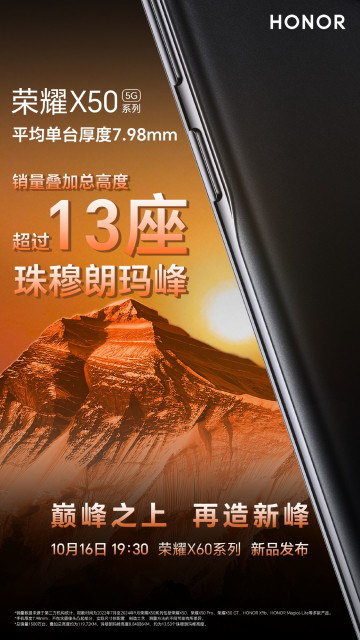    Honor X50    Honor X60