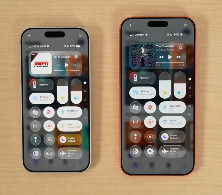 В iOS 26.1 появилась возможность приглушения ''жидкого стекла''