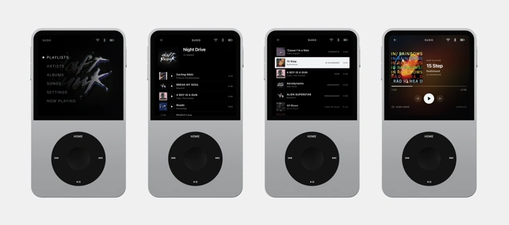 Анонс Sudo SP-01 — музыкальный плеер в духе старых iPod
