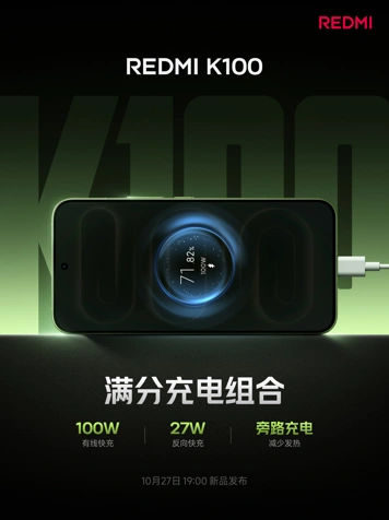 Redmi K100 получил самую ёмкую батарею Xiaomi