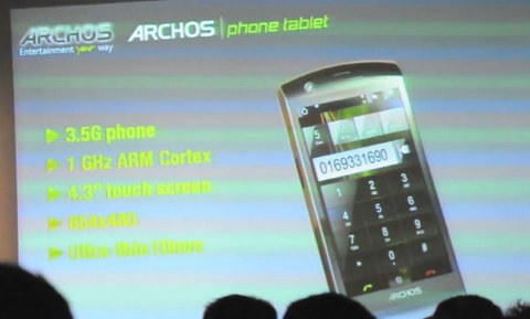 Archos Phone Tablet