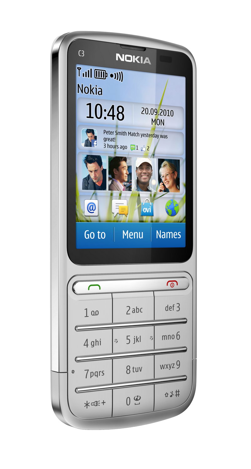 Nokia C3-01 Touch and Type: недорогой моноблок с тачскрином