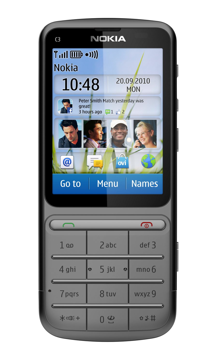 Nokia C3-01 Touch and Type: недорогой моноблок с тачскрином