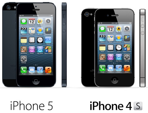   iPhone 5  iPhone 4S:   