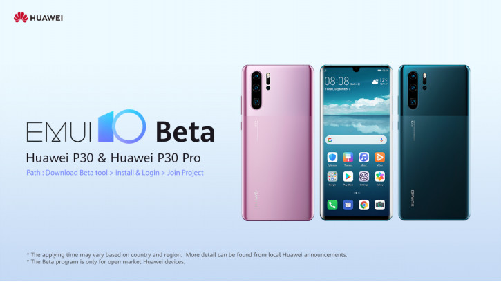Huawei P30 и P30 Pro получили бета-версию EMUI 10 на Android 10