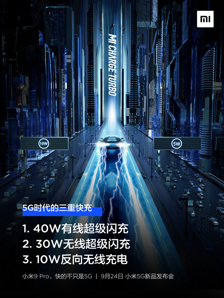Xiaomi тизерит способности Mi Charge Turbo в Mi 9 Pro 5G 