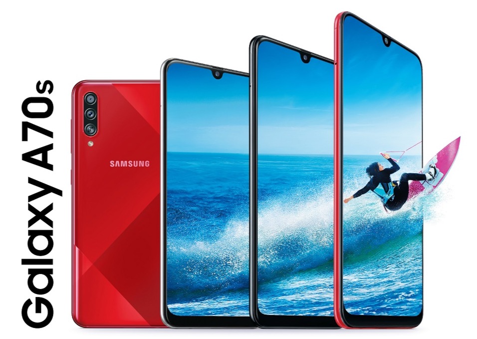Анонс Samsung Galaxy A70s – небольшой апгрейд с 64-Мп камерой