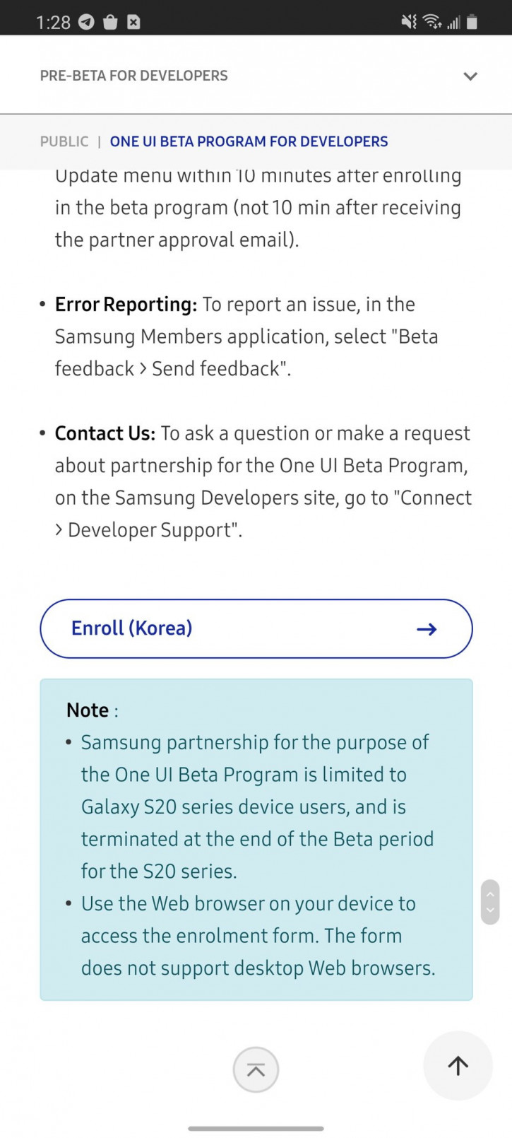  : Samsung   One UI 3.0 Beta  Android 11