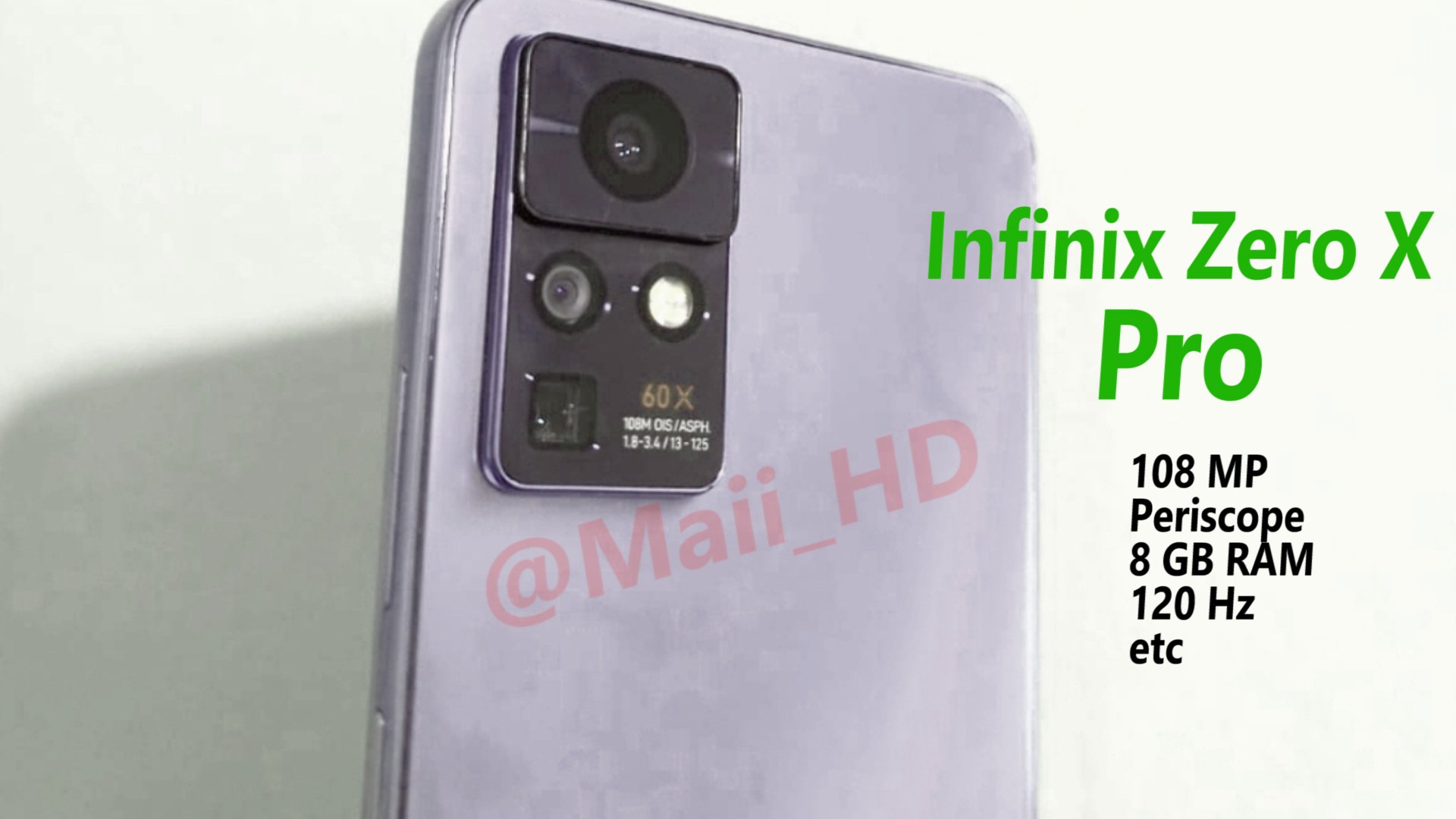 Infinix Zero X Pro получит 108-Мп камеру с OIS, 120-Гц экран и Helio