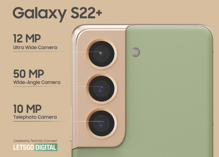 Samsung Galaxy S22+ на концепт-фото с учетом всех доступной информации