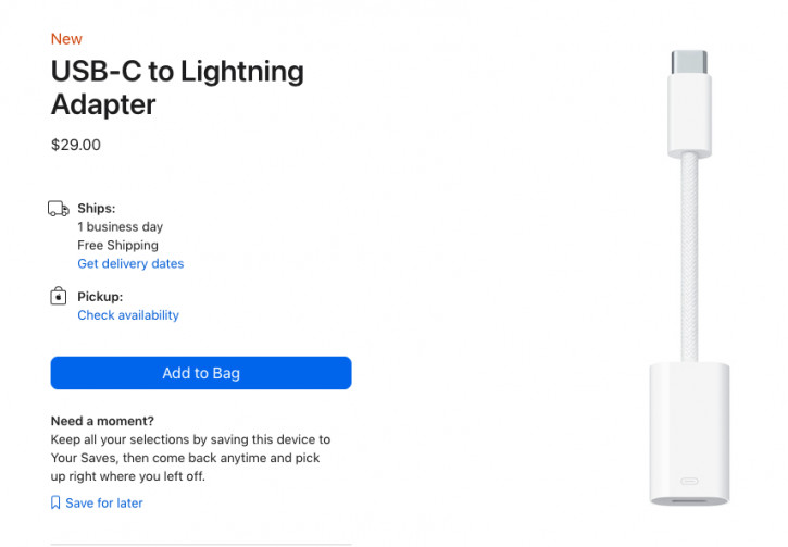 iPhone 15  :     Lightning