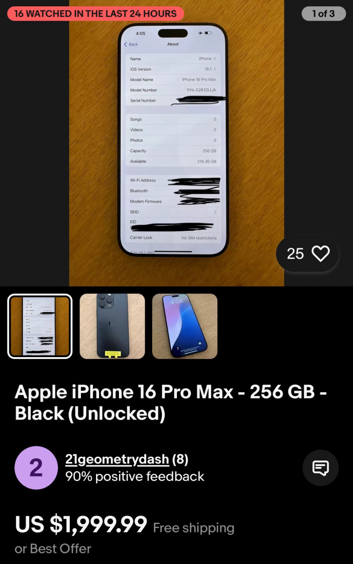  iPhone 16 Pro Max   eBay     