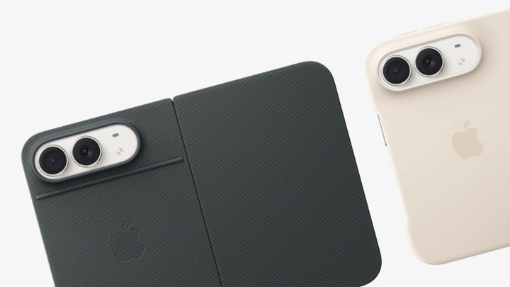 Фирменный чехол для iPhone Duo закрывает внешний экран