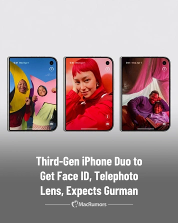 Face ID и телеобъектив — два главных приоритета в списке Apple для iPhone Duo