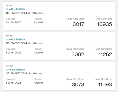 OnePlus 16 появился в Geekbench с чипом Snapdragon 8 Elite Extreme Gen 6