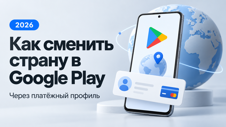 Как поменять страну в аккаунте Google для Android в 2026
