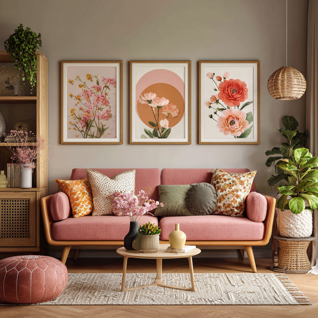 холсты в интерьере