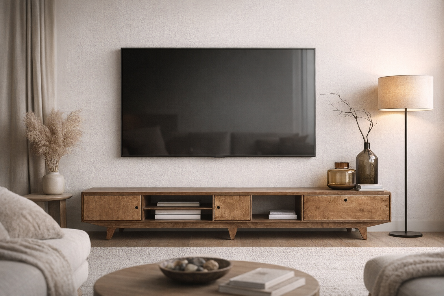 Премиальная TV-тумба Retro Modern в винтажном стиле