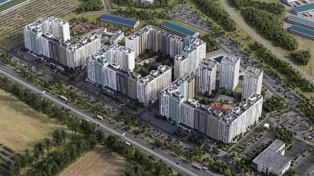Студия, 34.4 м² · Прогресс