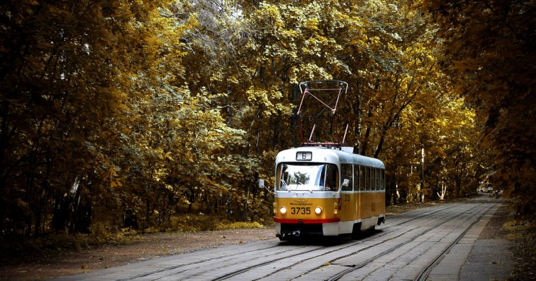 Трамвай в рыбацком старые фото