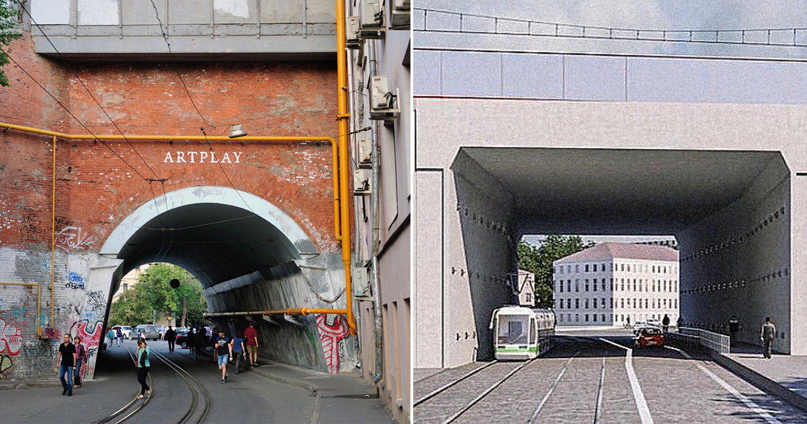 Арка проезд. Сыромятнический трамвайный тоннель реконструкция. Артплей трамвайный тоннель. Трамвайный тоннель в Сыромятническом проезде. Сыромятнический тоннель Москва.