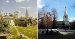 Было — стало: как изменился «Московский дворик» Поленова за полтора века