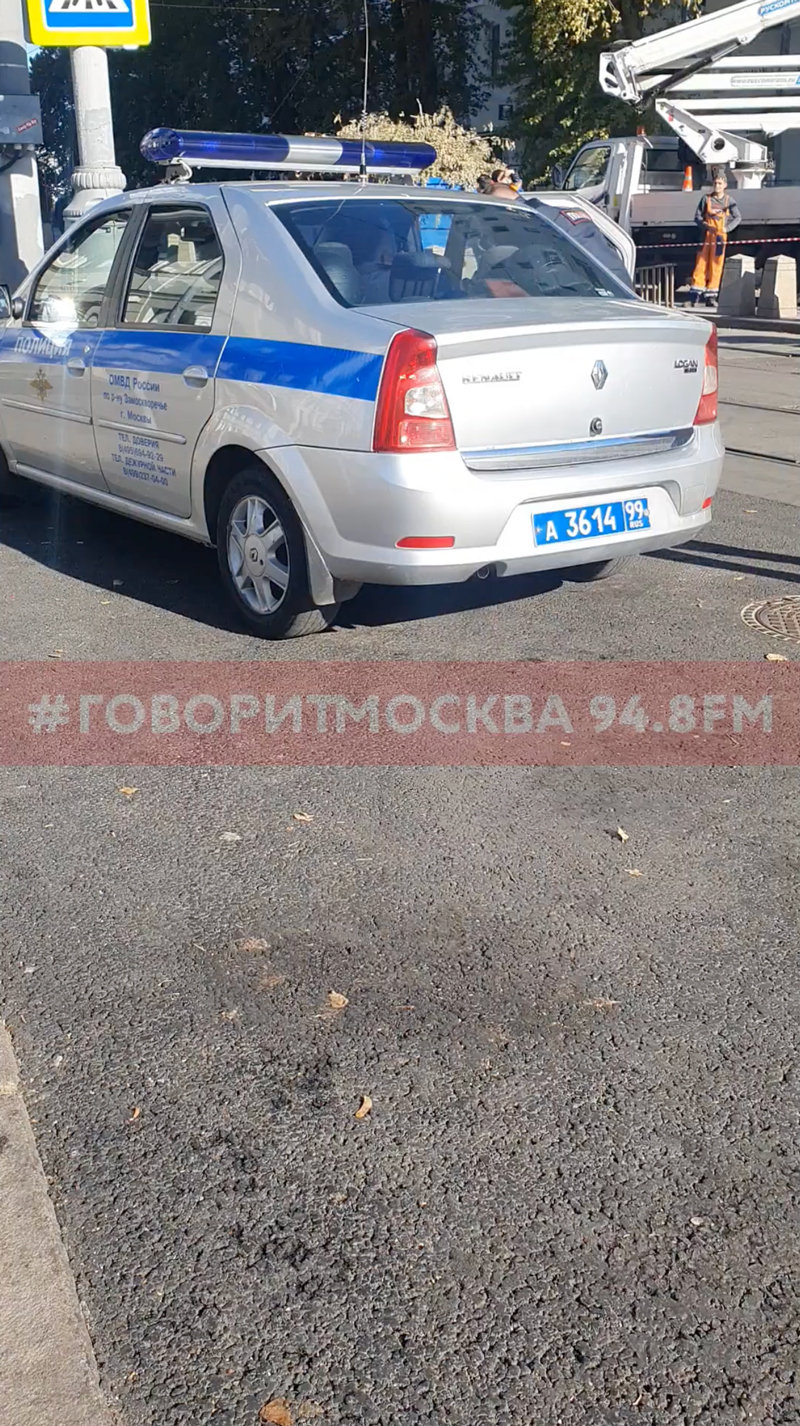 В Климентовском переулке полиция задержала мужчину, не дававшего спилить  дерево - Москвич Mag