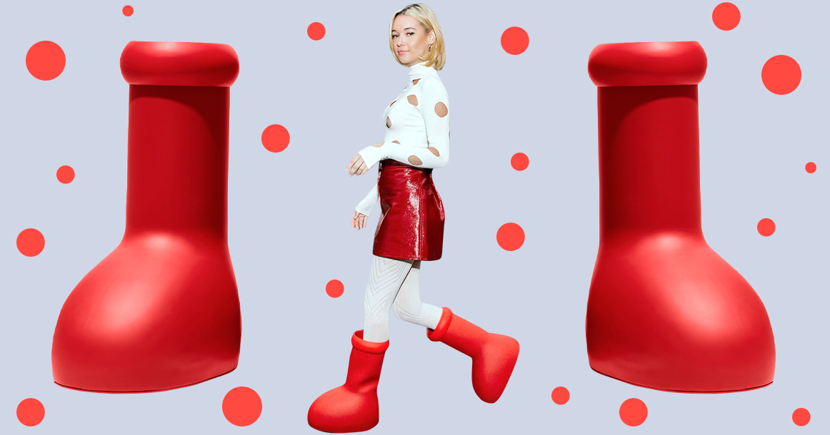 Вещь недели: гигантские уродливые красные ботинки от MSCHF - Москвич Mag