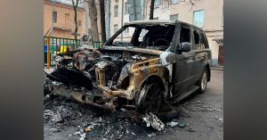 На Садовой-Черногрязской ночью подожгли автомобиль активистки Елены Данько