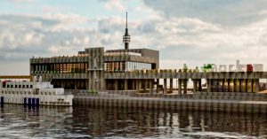 Москвич «построил» в Minecraft Южный речной вокзал