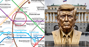 Путину предложили поставить Трампу памятник в Москве и переименовать «Баррикадную» в «Трампскую»