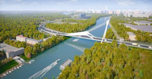 Теперь не красный: Собянин показал новый проект моста-паруса между Филями и Мневниками