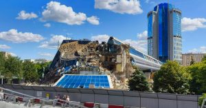 Фото дня: северный вестибюль моста «Багратион» — всё