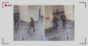 На станции «Проспект Мира» пьяный напал на пассажира просто так